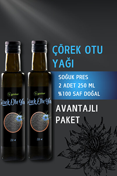 Tiji Garden %100 Doğal 2 Adet 250 ml Çörek Otu Yağı Yumuşak Içim Çörekotu Soğ...