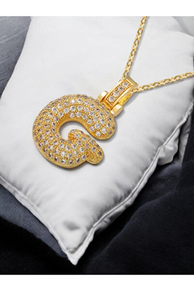 KANİNCHEN Harf Kolye K Harfi Kolye Taşlı Kolye Hediye Kolye