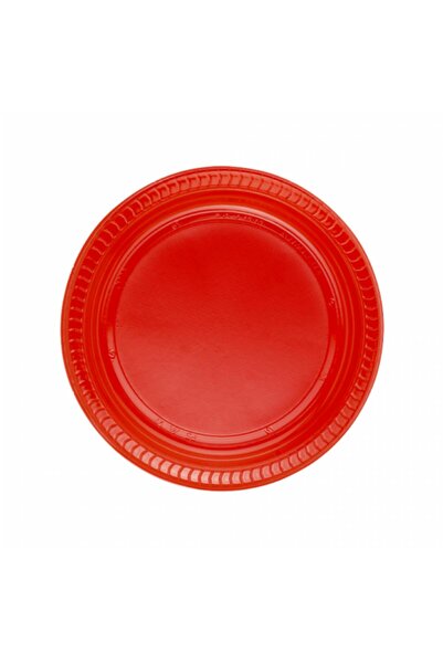 GİZPAK Plastik Tabak Lüx Kırmızı