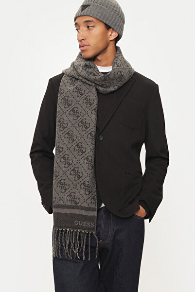 Guess Men's Mito 4g Logo Scarf - Black