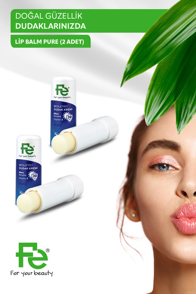 Fe LİP BALM PURE 2 ADET