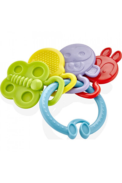 Evelise Jucarie dentitie Rattle Teether BabyJem (Culoare: Bleu)