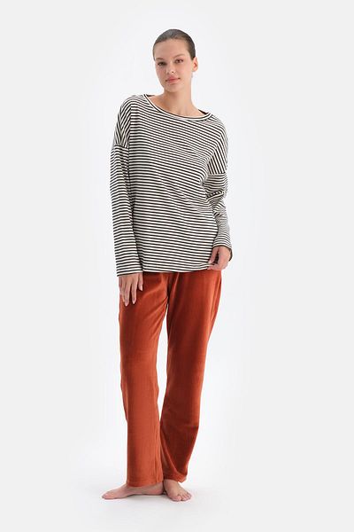 Dagi Women's Cycling Neck Pjama Top