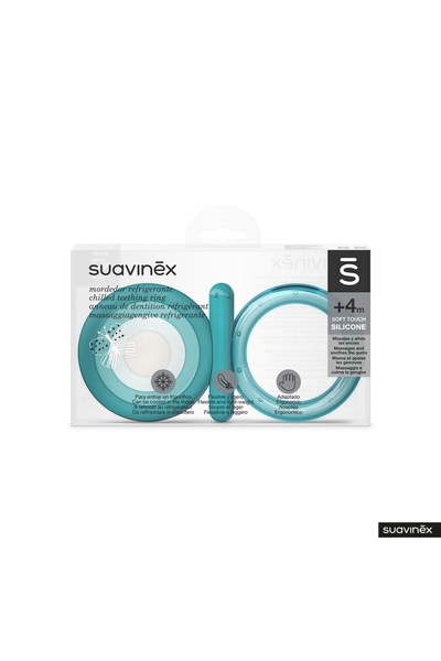 Suavinex Butterfly water teething ring, blue, Suavinex