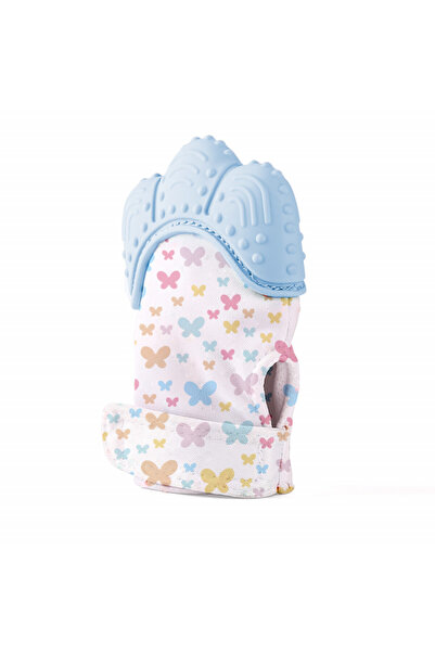 Evelise Manusa bebelusi pentru dentitie Butterfly BabyJem (Culoare: Bleu)