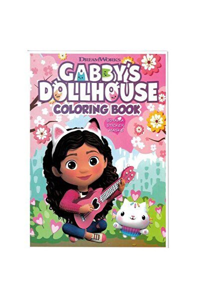 Parti Dükkanım Gabby Coloring Book with Stickers (16 Pages)