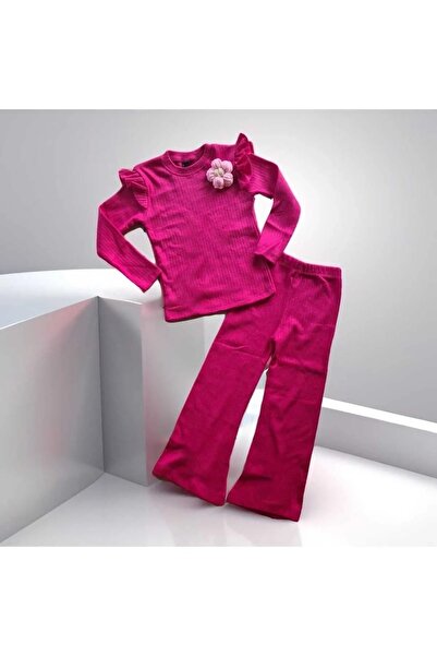 KAMİKAM Stylish Girl's Set - Light and Raised, Handmade Knitted Flowers Decor...