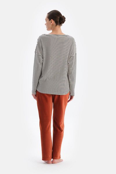 Dagi Women's Cycling Neck Pjama Top