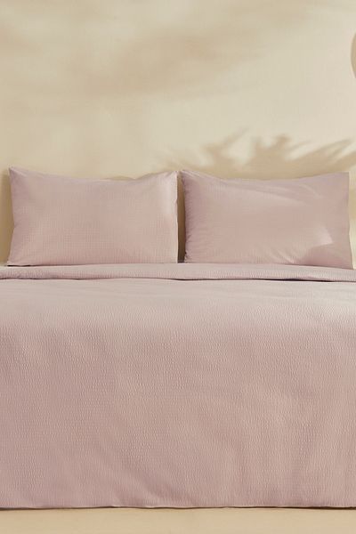 Karaca Home Fiora Soft Touch - Set cuvertură dublă din bumbac 100%, liliac