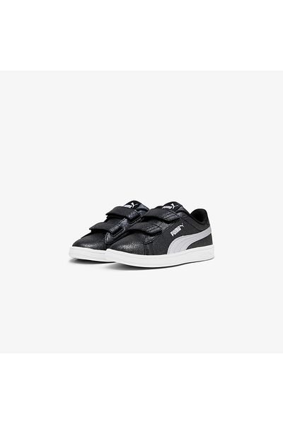 Puma Black Girls Walking Shoes 39468603-Pumasmash 3.0 Gliz Glam V