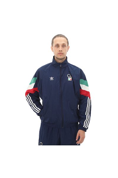 adidas Adidas Iy4628-e Men's Navy Blue Jacket - Figc Og Tt