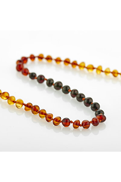 Evelise Colier din chihlimbar pentru copii BabyJem (Culoare: Curcubeu)