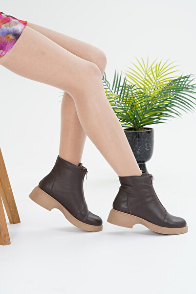 MİRATERLİK ORTOPEDİK TERLİK VE AYAKKABI Дамски кожени ботуши Mira с ортопедична подметка, специална подметка Thermolight за допълнителен комфорт