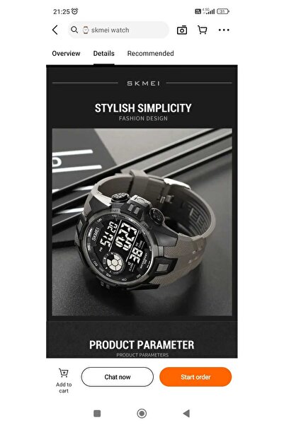 Skmei 2123 Gray Sports Men's Wristwatch