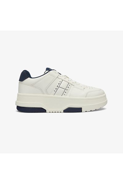 Tommy Hilfiger Leather Sneaker Platform Shoes - En0En02592 Ybi