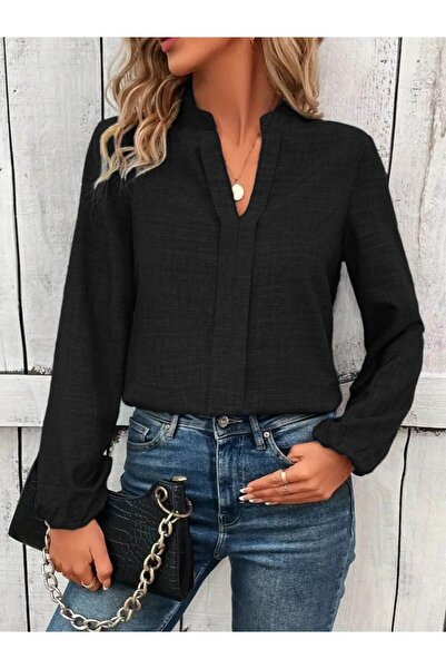 buğrahayalin Women's Long Sleeve Turtleneck Blouse