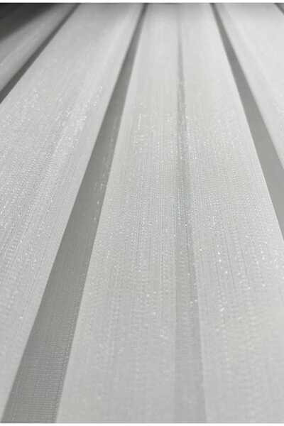 RMhome desing Simli bambu tül perde Ağır Gramajlı 1 /3 sık pileli salon tul kırışmaz tül perde her odaya uygun