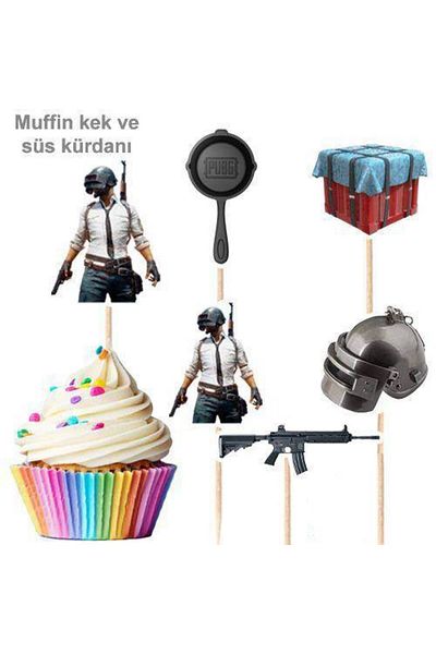 Parti Dükkanım PUBG Shaped Toothpicks (10 Pieces)