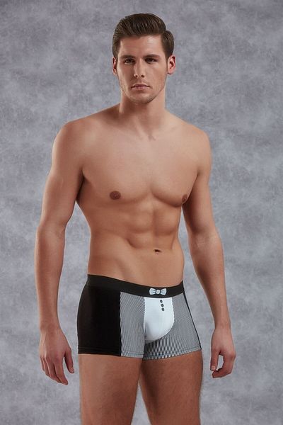 Doreanse Ανδρικά Modal Boxers - Πολύχρωμα, εμπριμέ, τσάντα, κανονικό πόδι, μοντέλο 1855