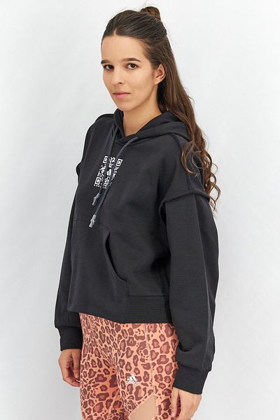adidas X Karlie Kloss Women Sportswear Fit Textured Long Sleeve Outdoor Sweatshirts, Black