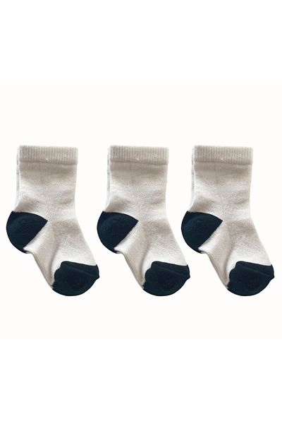Kukita 4-Piece White-Navy Blue Baby & Kids Socks