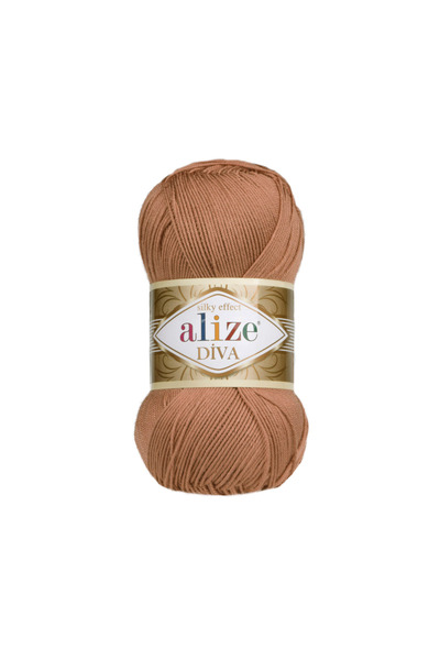 Alize Diva 261 Amigurumi Ață de tricotat manuală 1 buc. Ață subțire merceriza...