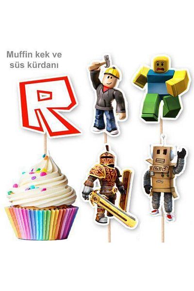 Parti Dükkanım Roblox Shaped Toothpicks 10 Pieces