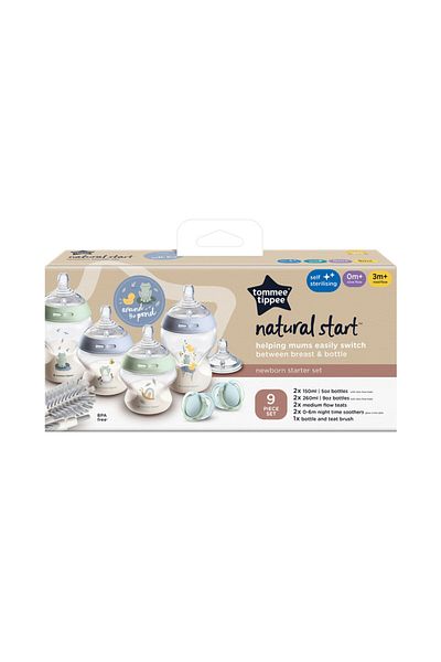 tommee tippee - Closer to Nature Baby Bottle Kit - Blue Stars