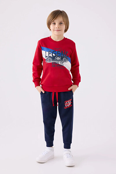 Rolypoly Red Boy's Tracksuit Set