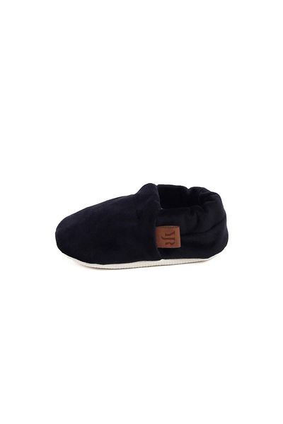 Caluu Baby Black Velvet Baby Booties