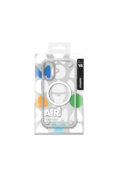 Momax AiR CaseForm Magnetic Case iPhone 16 (Light Grey)