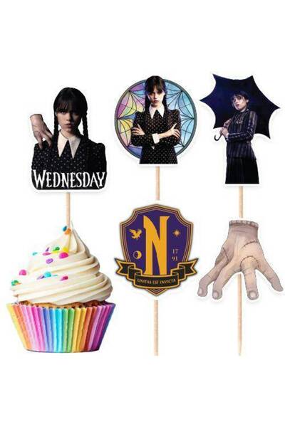 Parti Dükkanım Wednesday Addams Şekilli Kürdan 10 Adet