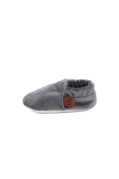 Caluu Baby Velvet Anthracite Baby Booties