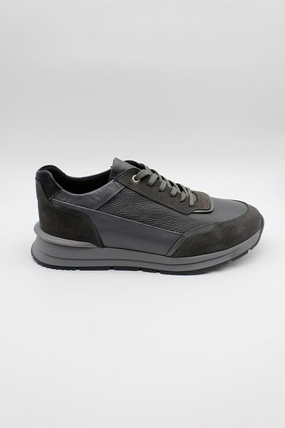 İmza Gray Genuine Leather Thermo Sole Lace-up Casual Shoes 1033235114