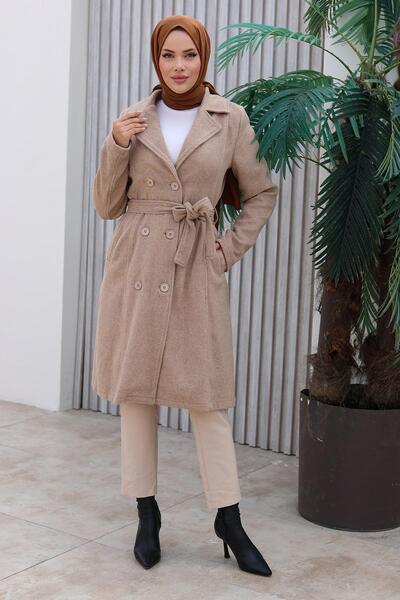 MİSSKAYLE Mink Kašmir tkanina kaput - detaljan sa dugmadima, model 1224