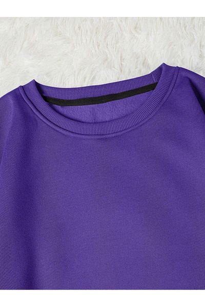 Moda Glo Βαμβακερό φούτερ Unisex Attitude Printed Crew Neck