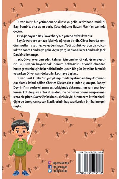 İskele Yayıncılık Oliver Twist - Lightweight Comfortable Book for Kids
