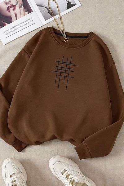 Moda Glo Βαμβακερό φούτερ Unisex Hope Printed Crew Neck