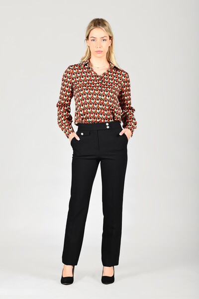 la luce Kiremit Desenli Gömlek - LG46