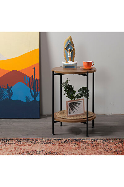 Kalem Mağaza Iona Hoenn Lite Ahşap 2 Katlı Sehpa