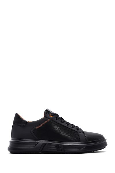 Derimod Men's Black Leather Sneaker 23Wfd 621518