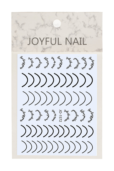 MOZIUR Tırnak Sticker Süs Jo-1572 (KENDİNDEN YAPIŞKANLI)