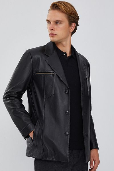 Derimod Bernard Men's Leather Jacket - 23wge64951m Model
