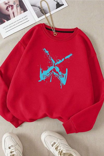 Moda Glo Βαμβακερό φούτερ Unisex Breek The Rules Crew Neck