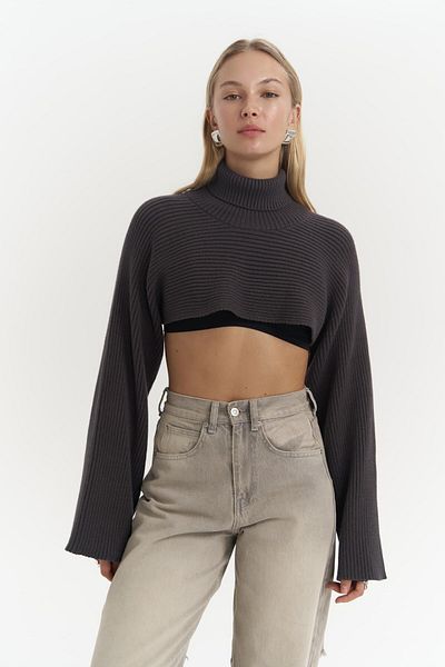 MAİ COLLECTİON Coperni antracit kötöttáru Bolero