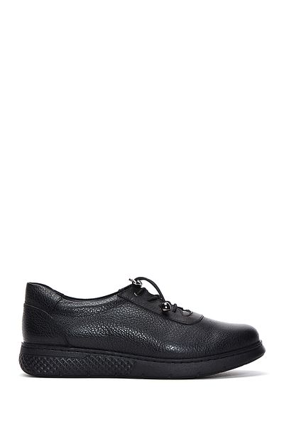Derimod Women's Black Leather Casual Shoes 23Wfd4115Ft