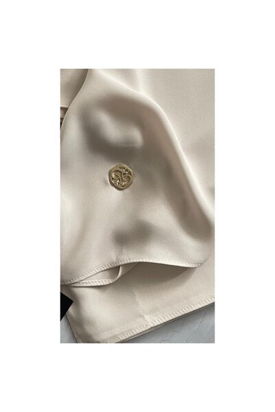 PALMY BOUTIQUE Krem Krep Şifon Şal