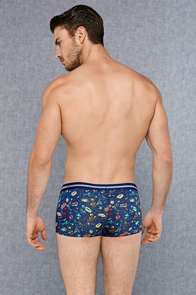 Doreanse Men's Modal Multi-Colored Printed Mini Ankle Boxer 1759