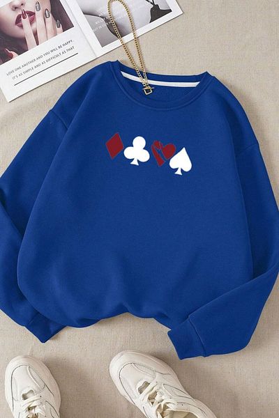 Moda Glo Βαμβακερό φούτερ Unisex Cherish Time Crew Neck
