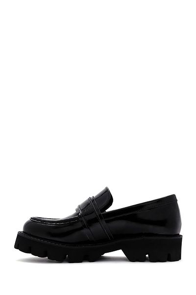Derimod Black Patent Leather - Thick Sole Casual Women's Loafer 23wfd186116